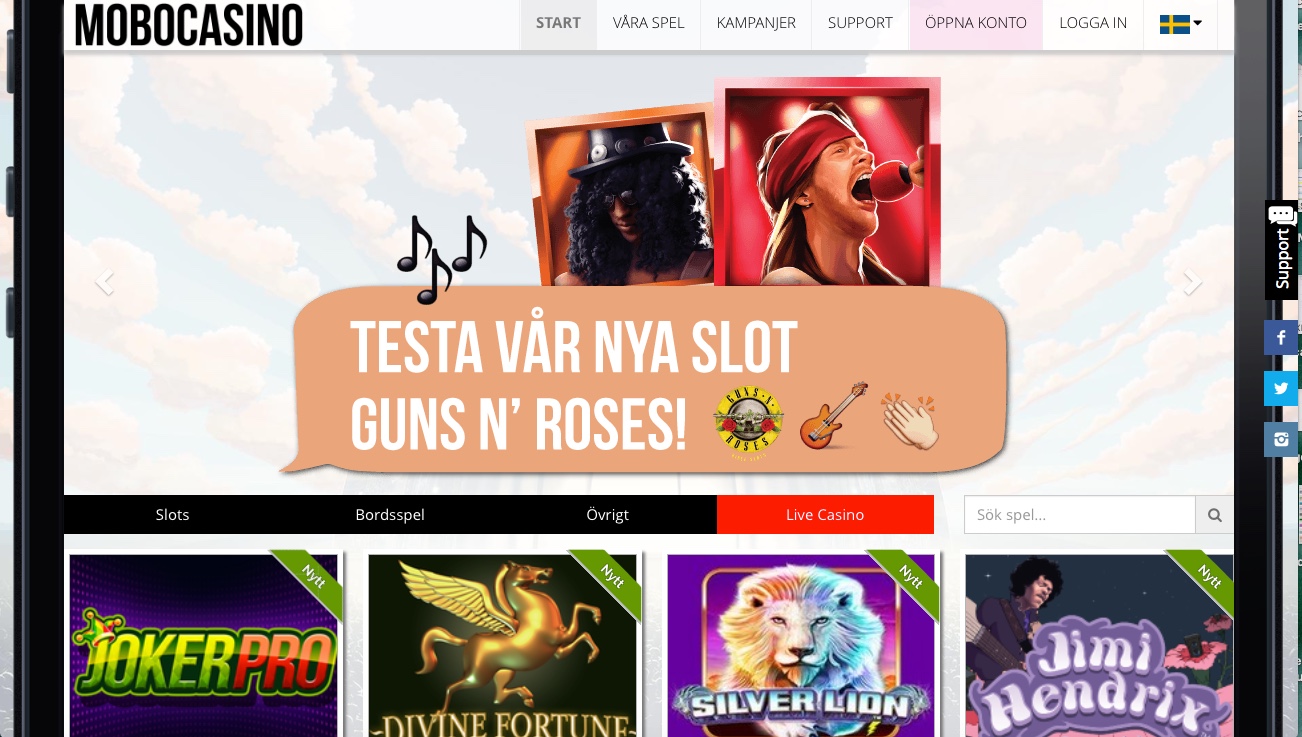 MoboCasino - Nytt Casino 2017