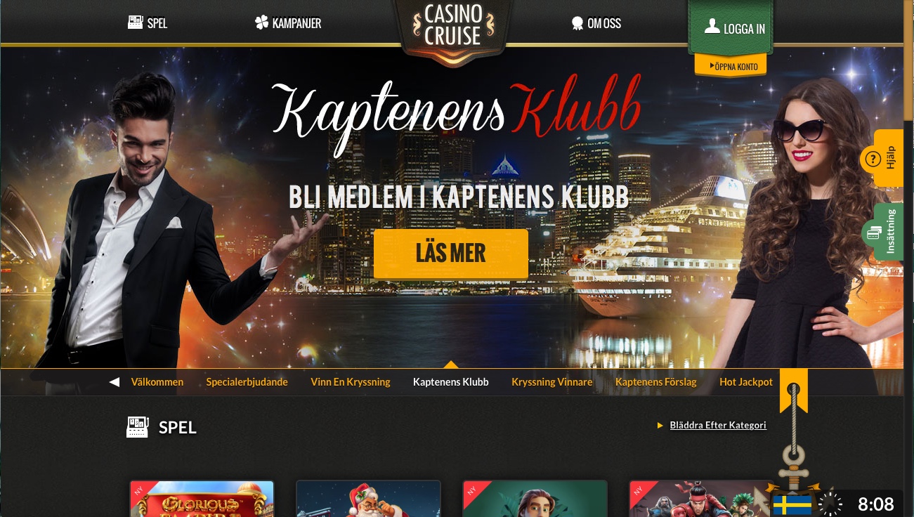 20 freeSpins på Starburst hos CasinoCruise