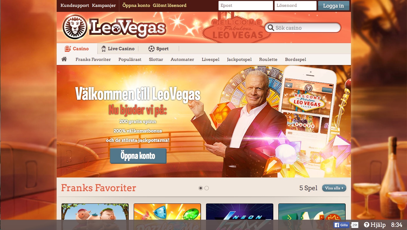 20 FreeSpins hos LeoVegas på Mega Fortune Dream